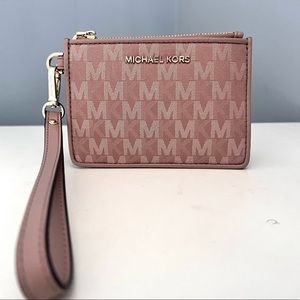 Michael Kors Leather small Logo Coin Wristlet